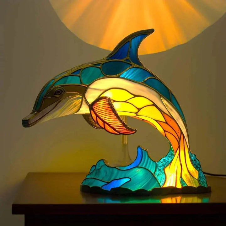 Wibrantne Szkło Lampy Zwierząt – Artystyczna Dekoracja Stołowa