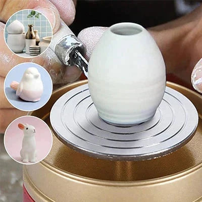 ClayCrafter – Mini elektryczne koło garncarskie | Przenośna maszyna do rękodzieła ceramicznego