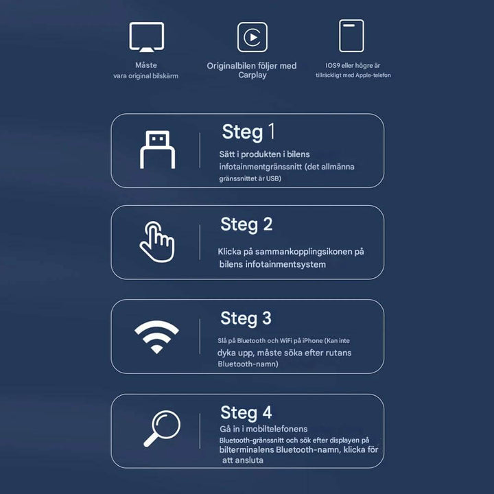 CarloBox – Bezprzewodowy Adapter CarPlay i Android Auto | Prosty Plug &amp; Play dla Bezprzewodowego Doświadczenia w Samochodzie