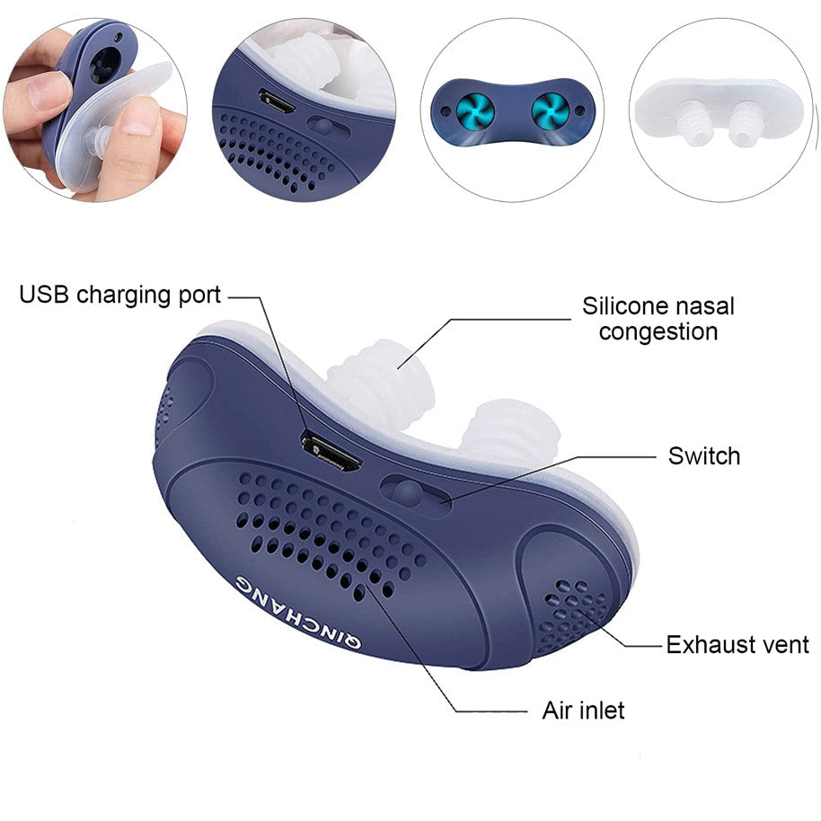 Mikro CPAP Anty Chrapanie Elektroniczne Urządzenie do Snu i Apnoe