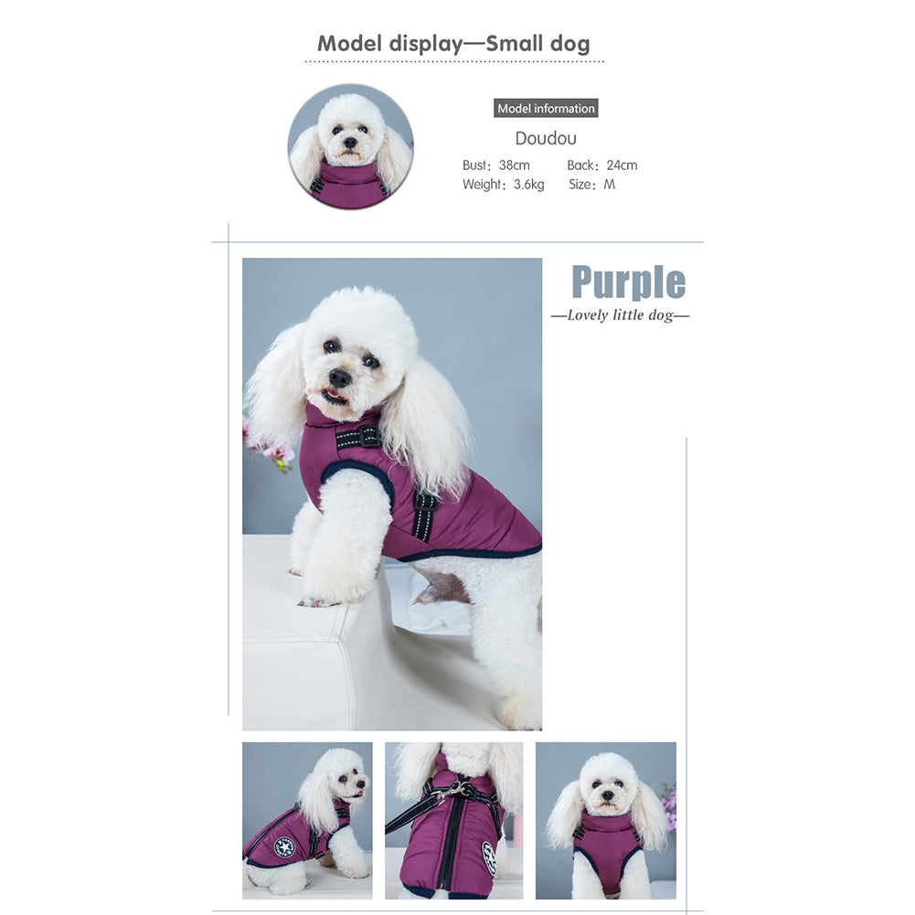 WoofGuard™ - Wodoodporna kurtka zimowa z wbudowanym szelkiem