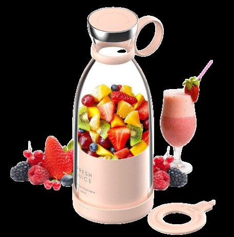 Kompaktowy Przenośny Mikser Smoothie z Pojemnikiem na Owoce i Wieczkiem do Picia