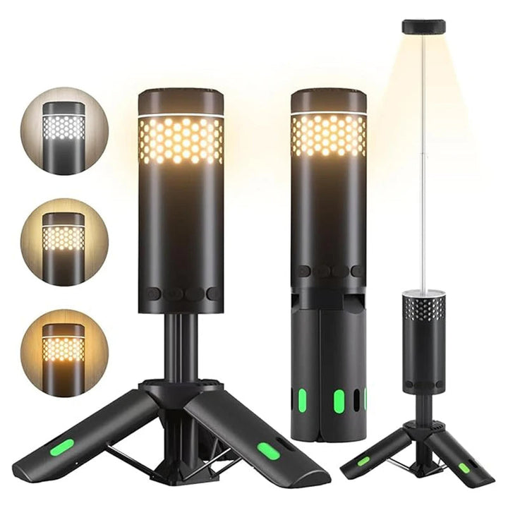 Lampa kempingowa z statywem, ładowalna, LED