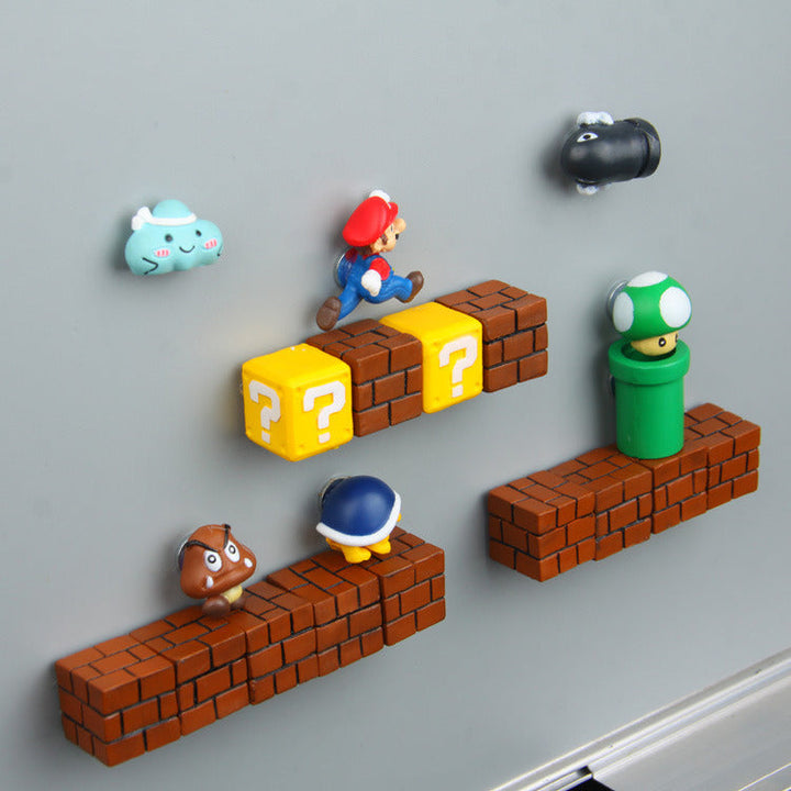 Super Mario Magnesy na Lodówkę – Do Radosnej Dekoracji Kuchni