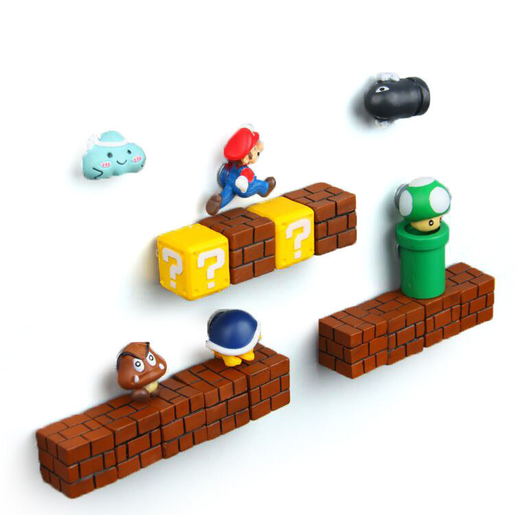 Super Mario Magnesy na Lodówkę – Do Radosnej Dekoracji Kuchni