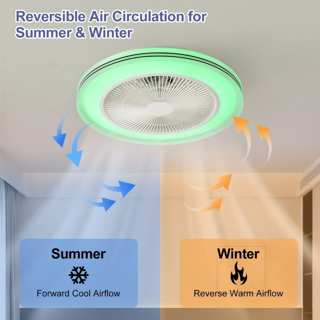 LumiCool RGB Wentylator sufitowy – Świeży i atmosferyczny