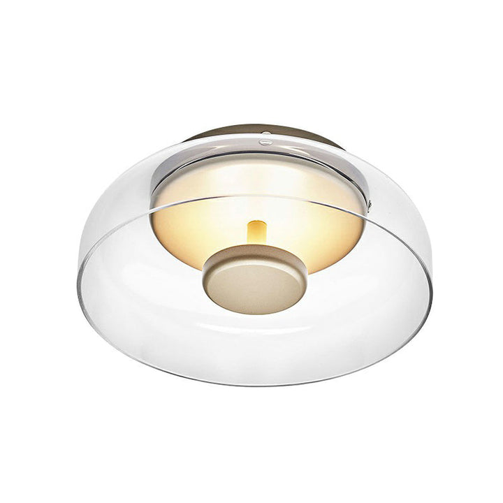 Elegancka lampa sufitowa LED ze szkła
