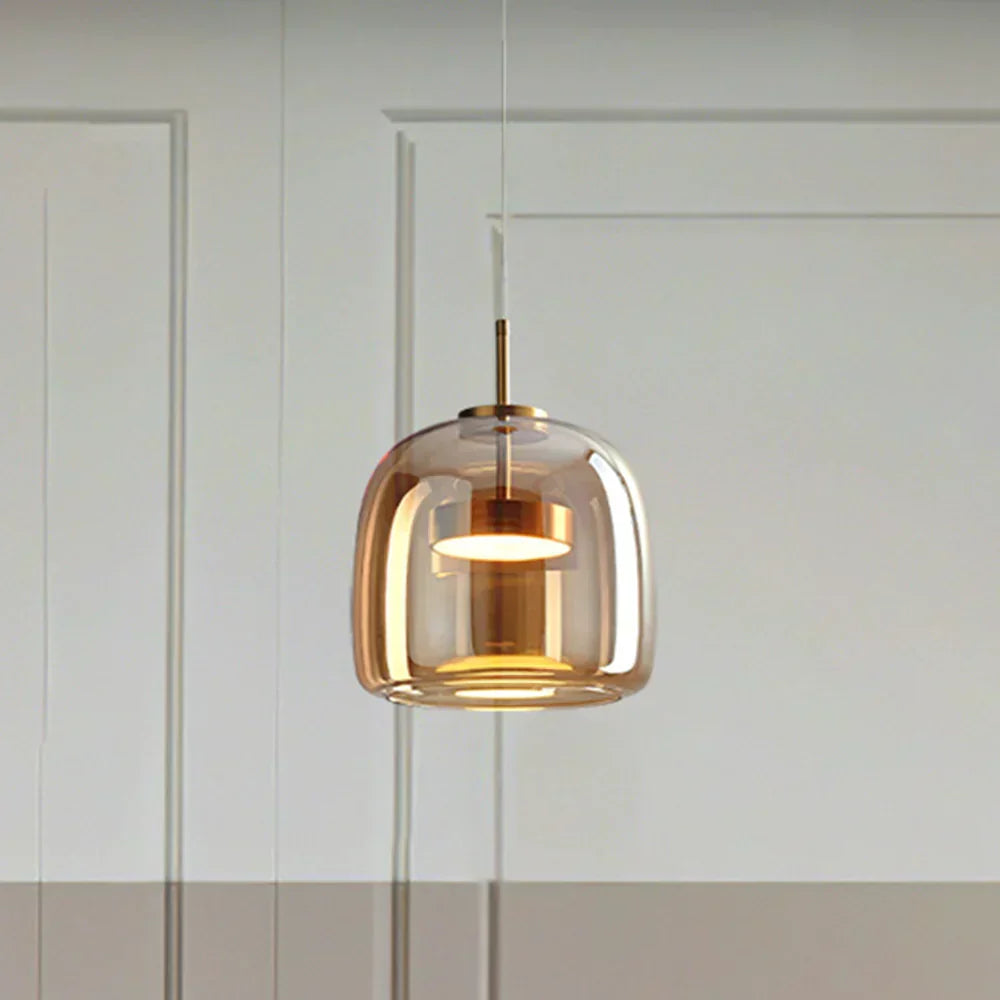 Lampa Wisząca Szklana LED Nowoczesna