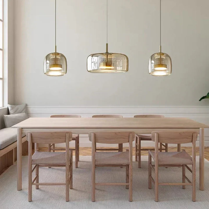 Lampa Wisząca Szklana LED Nowoczesna
