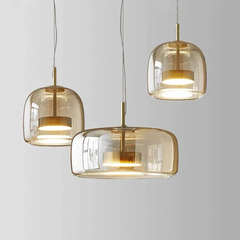 Lampa Wisząca Szklana LED Nowoczesna