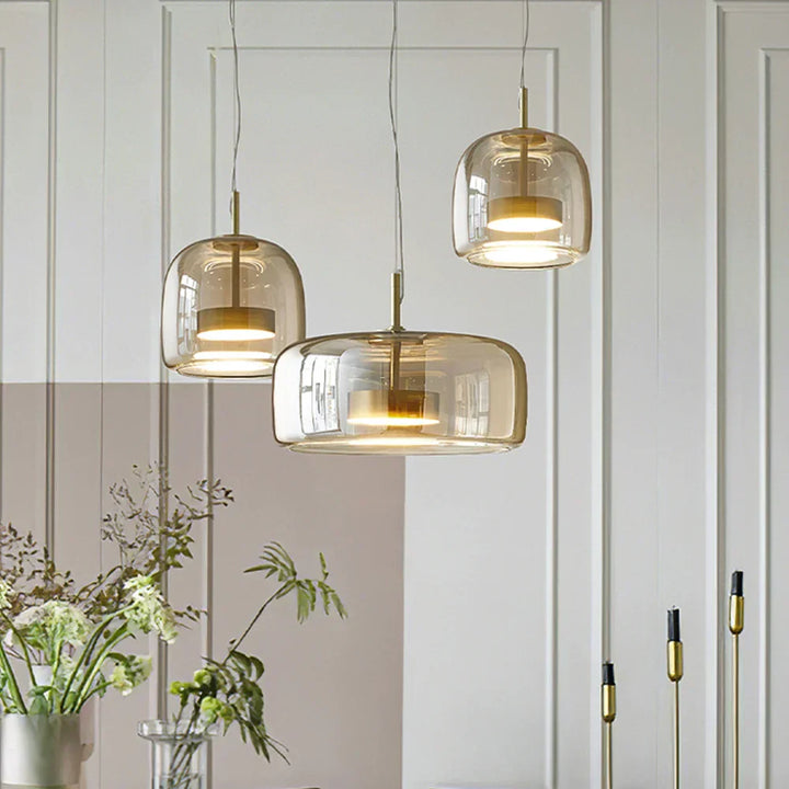 Lampa Wisząca Szklana LED Nowoczesna