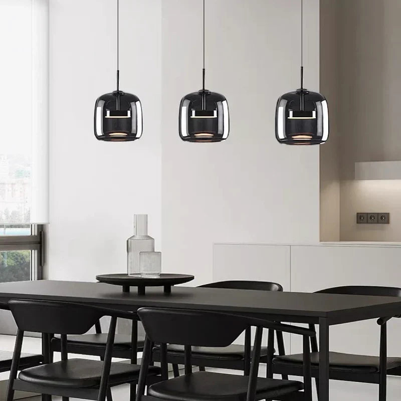 Lampa Wisząca Szklana LED Nowoczesna