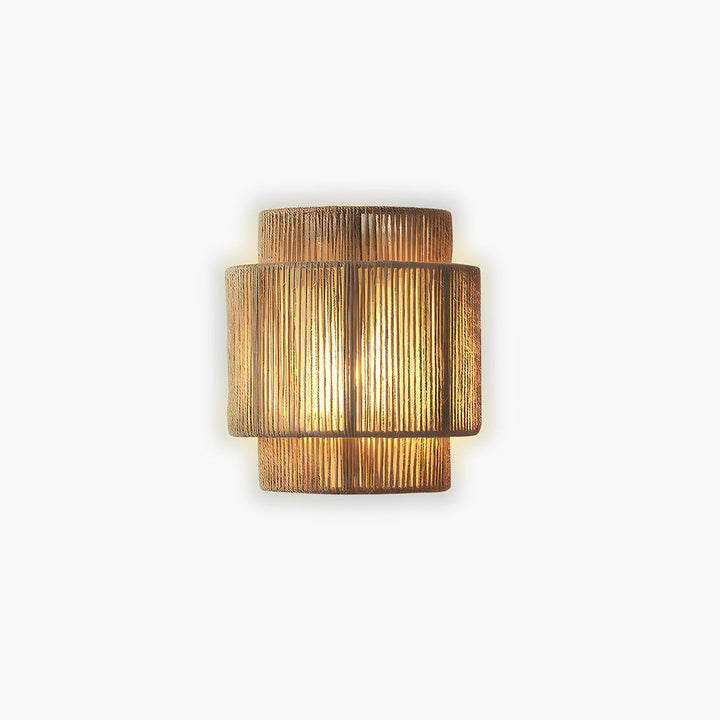 Lampa Ścienna Rustykalna Naturalna Sznur Inomhuslampa