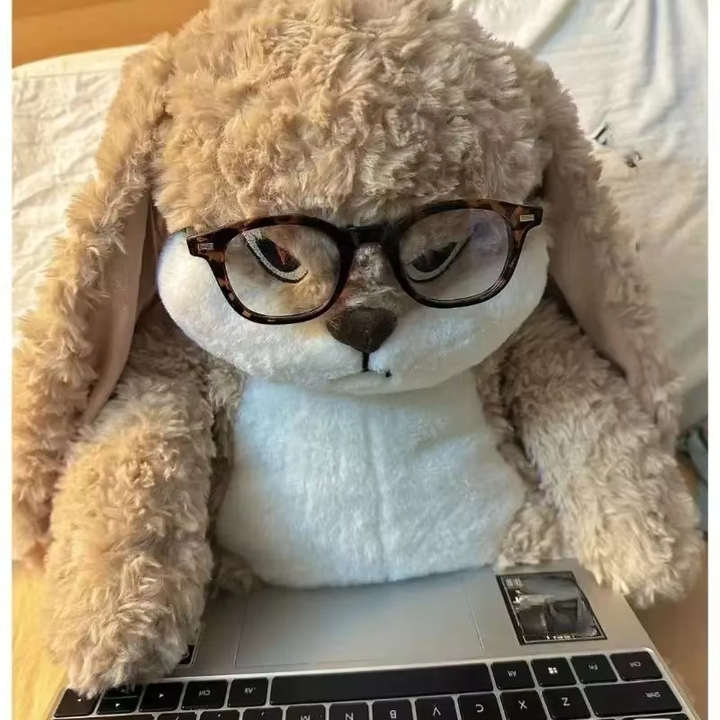 Royallure Arg Duży Pluszowy Królik - Przerośnięte Kawaii Pluszowe Zwierzę na Prezenty