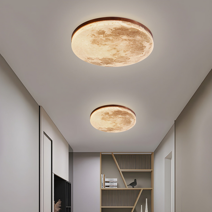 Elegancka lampa sufitowa LED inspirowana Księżycem