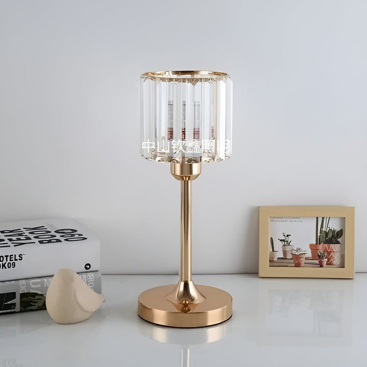 GlowGem Lampa - Nordycka Kryształowa Lampa LED na Stół