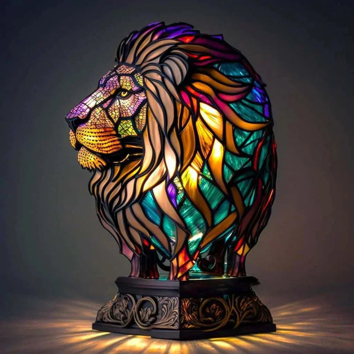 Wibrantne Szkło Lampy Zwierząt – Artystyczna Dekoracja Stołowa