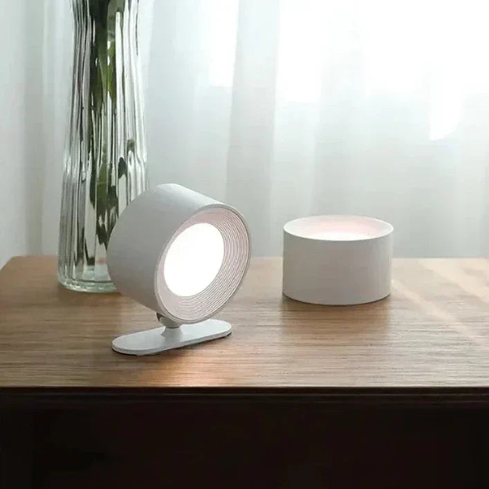 Lumora Spotlight Bezprzewodowa Lampa Ścienna – Ładowalna, 360° Obrotowa i Przyciemniana Lampa LED