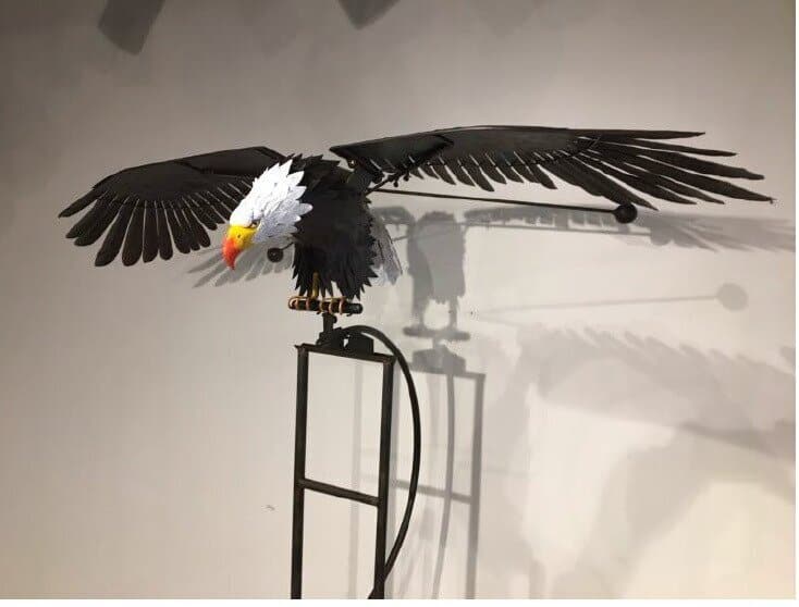 Ozdoba Ogrodowa Metalowa Wirująca Winda