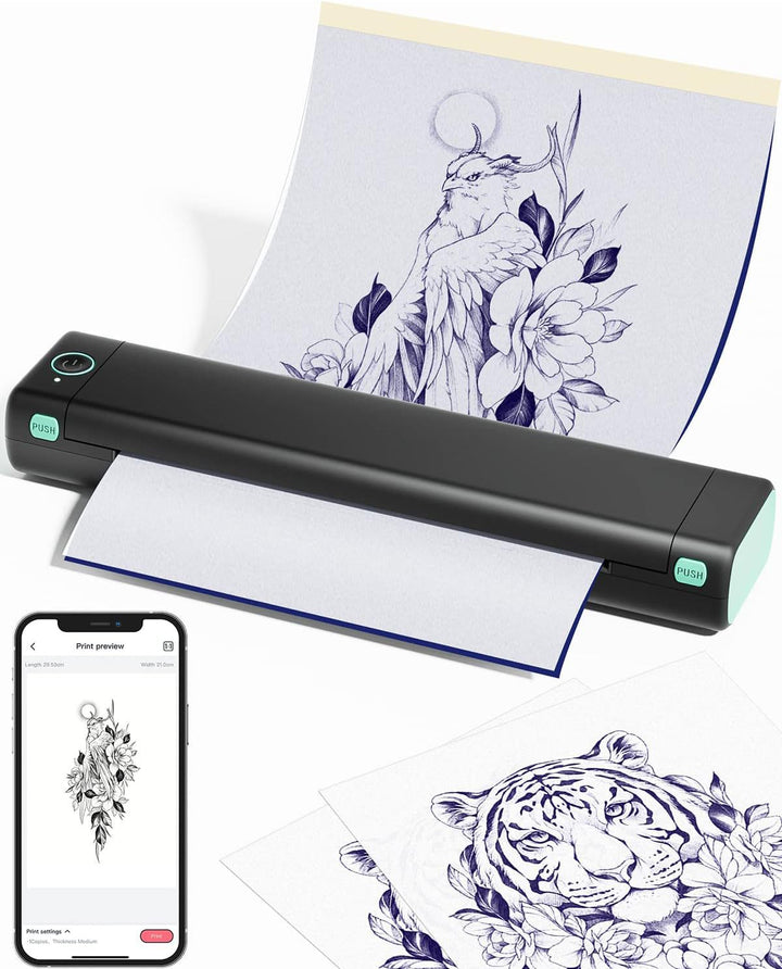 Royallure Pocket Thermal Printer – Kompaktowa drukarka termiczna bez tuszu, Bluetooth Drukuj gdziekolwiek