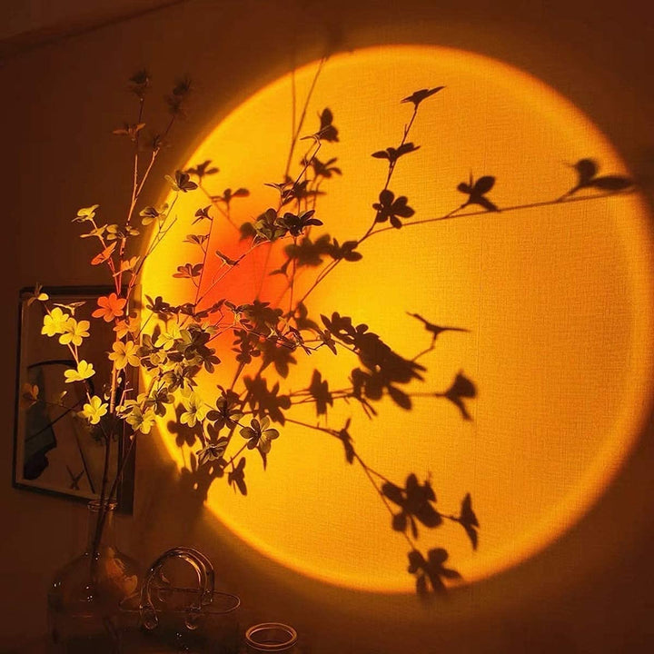 SolAura 15-kolorowa lampa projektorowa zachodu słońca dla relaksującej atmosfery