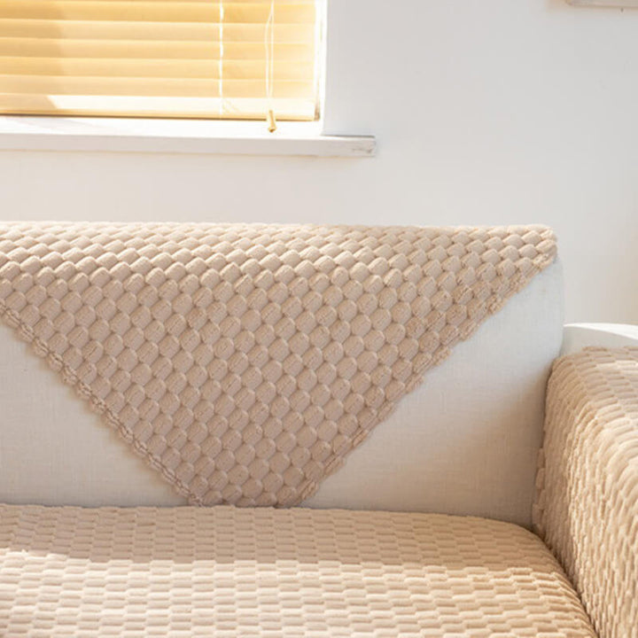 Pokrowiec na kanapę Honeycomb Plush Gruby Antypoślizgowy dla Zwierząt