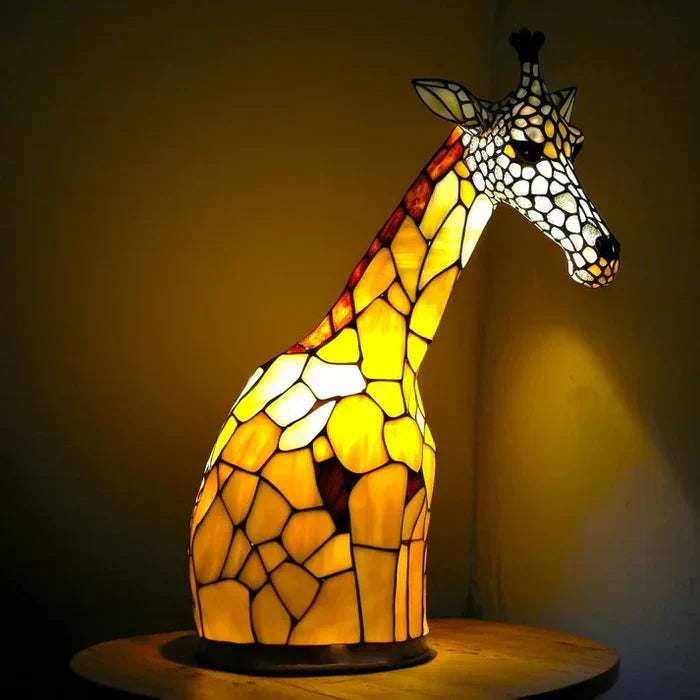 Artystyczna Lampa Szklana z Unikalnymi Wzorami Zwierząt do Stylowej Dekoracji