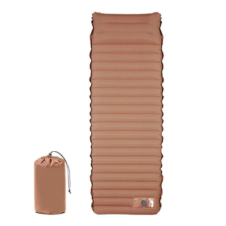 Materac Powietrzny z Wbudowaną Pompką Nożną 10cm, Wartość R 3.0-3.2 Podwójna Warstwa