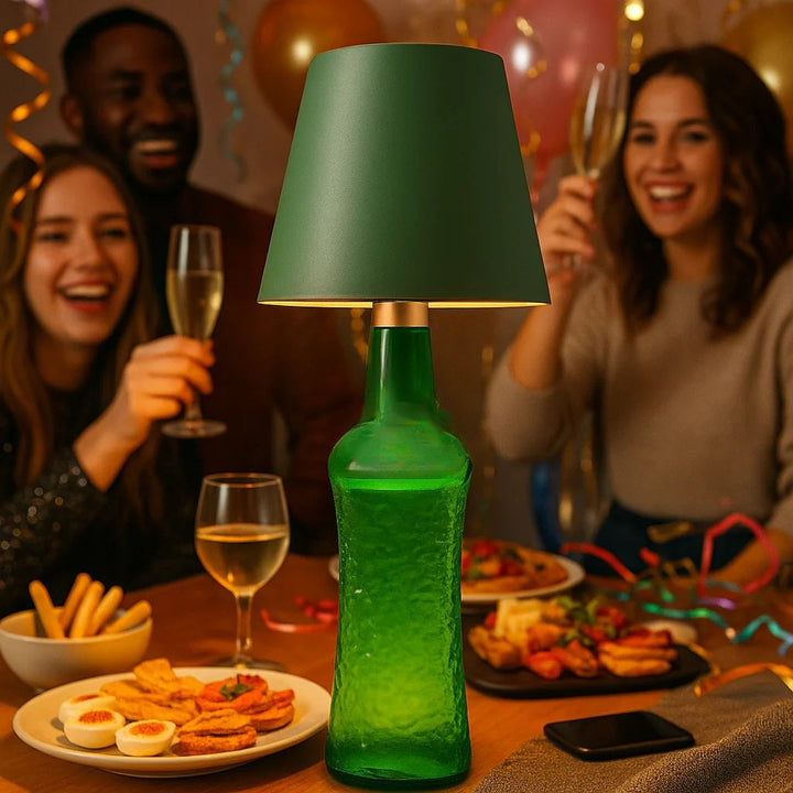 Lampa butelkowa Metalowa lampa stołowa