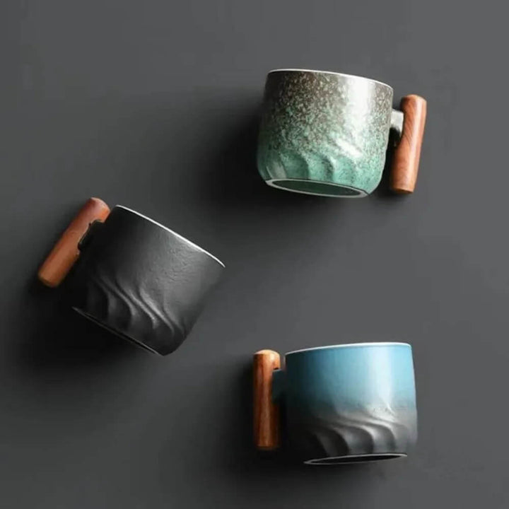 Rustykalne ceramiczne kubki – Ręcznie robione kubki do kawy w boho designie