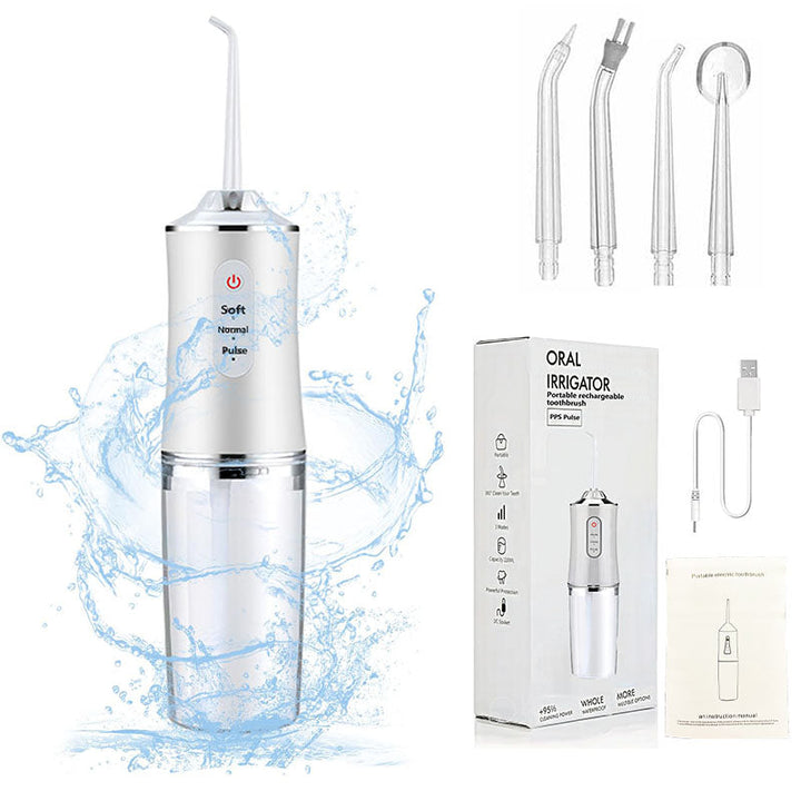 Bezprzewodowy Irrigator do Zębów – Przenośny Ładowany Oral Irrigator do Głębokiego Czyszczenia