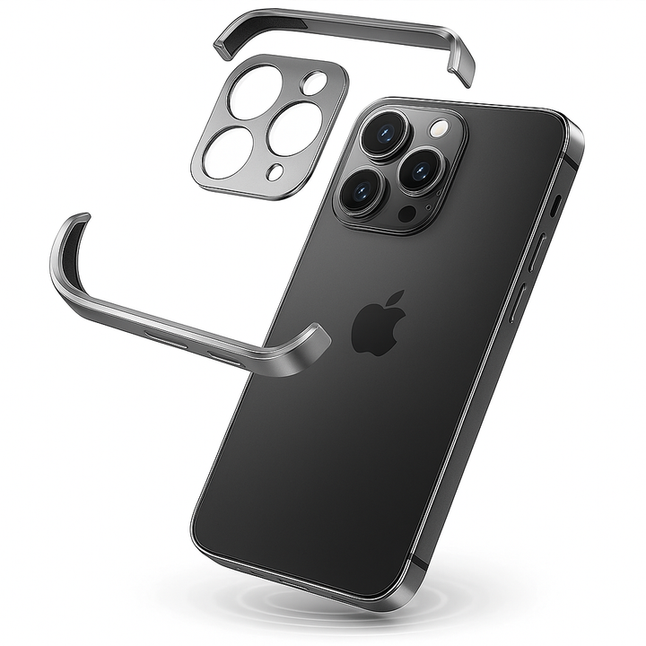 Minimalistyczny Slim Etui Ochronne z Metalu