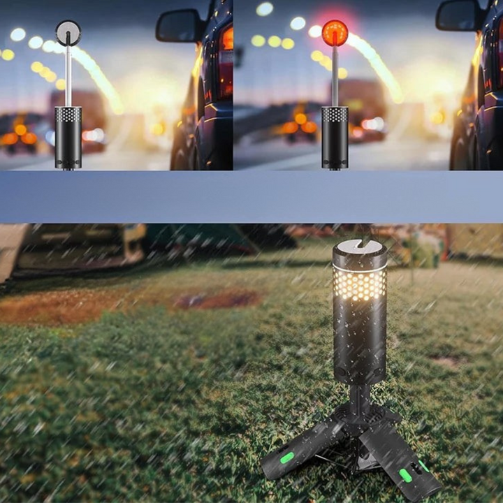 Lampa kempingowa z statywem, ładowalna, LED