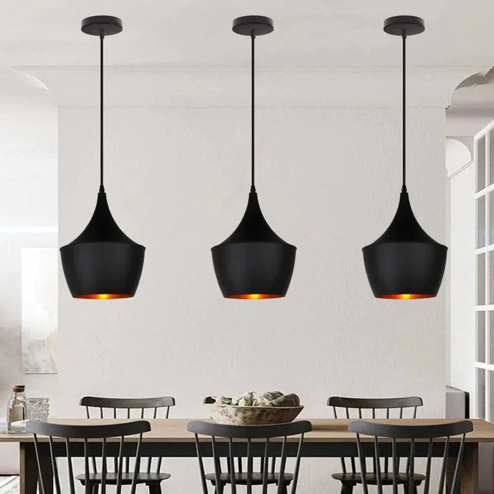Przemysłowa Lampa Wisząca LED Czarna