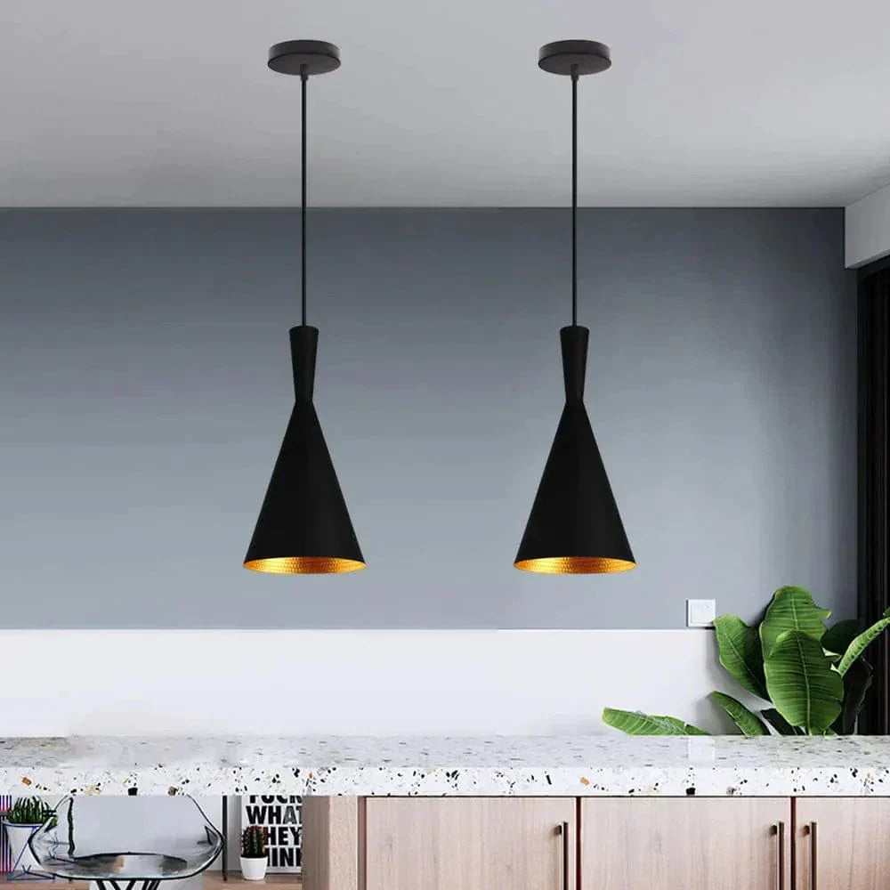 Przemysłowa Lampa Wisząca LED Czarna