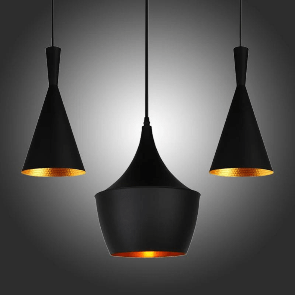 Przemysłowa Lampa Wisząca LED Czarna