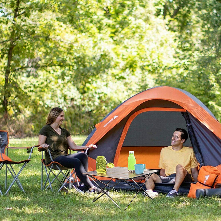 Camping Składany Stół Aluminiowy Czarny