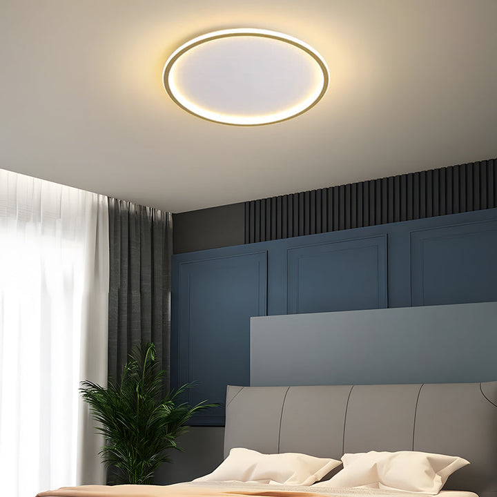Ultra-cienka nowoczesna lampa sufitowa | LED do niskich sufitów | Okrągła i ściemniana