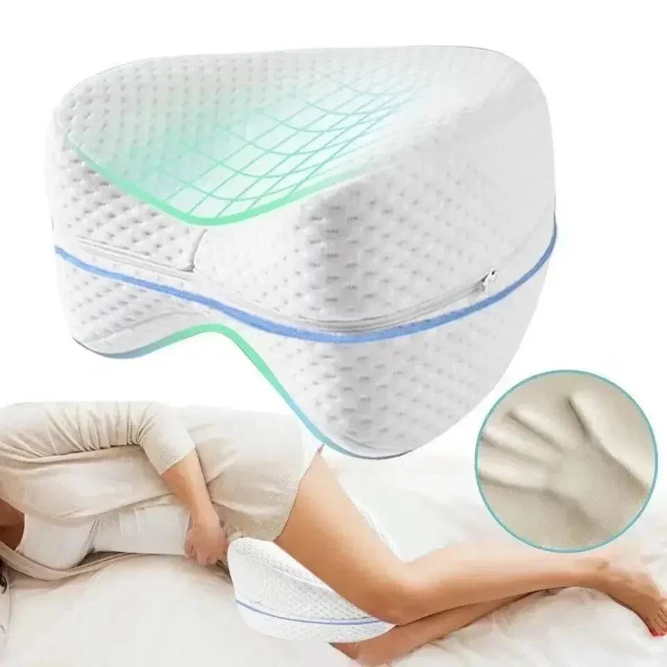 Ortopedyczna poduszka na kolana do spania na boku – Ergonomiczna poduszka do nóg z pianki memory dla lepszego snu