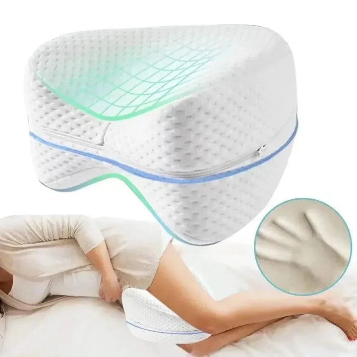 Ortopedyczna poduszka na kolana do spania na boku – Ergonomiczna poduszka do nóg z pianki memory dla lepszego snu