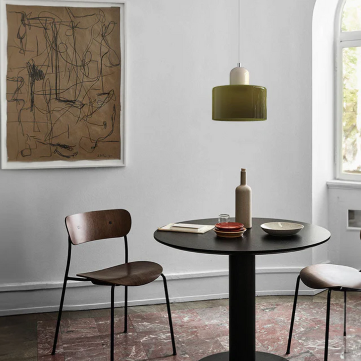 Formiva Pendel Lampa | Retro Nowoczesny Szklany Klosz | Ambient E26 Oświetlenie | Hardwired Lampa sufitowa