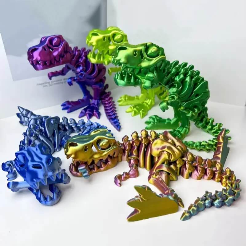 DinoFlex - Ruchomy model dinozaura 3D do zabawy i dekoracji