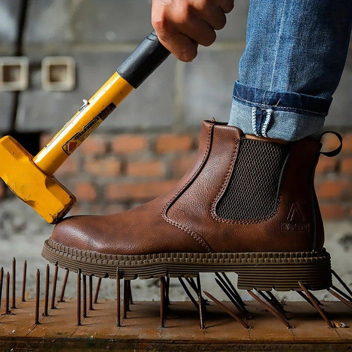 Wodoodporne buty robocze skórzane dla mężczyzn
