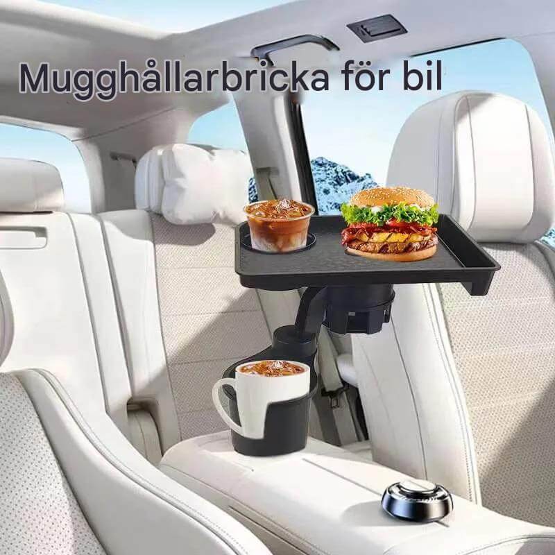 CarMealTray – Taca samochodowa z obrotową powierzchnią do serwowania | Jedz i organizuj wygodnie w samochodzie