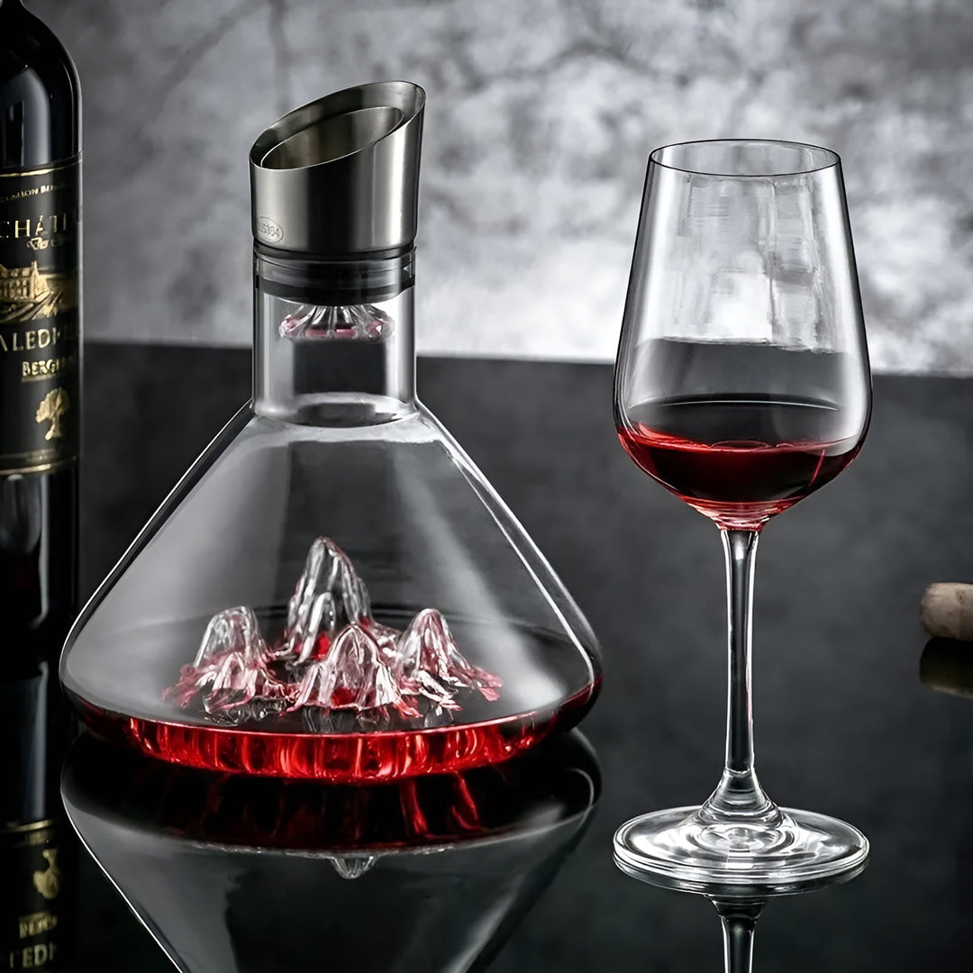 Kristallwhisky-karafka – Ręcznie robiona i bez ołowiu | 1500 ml karafka do baru i do domu