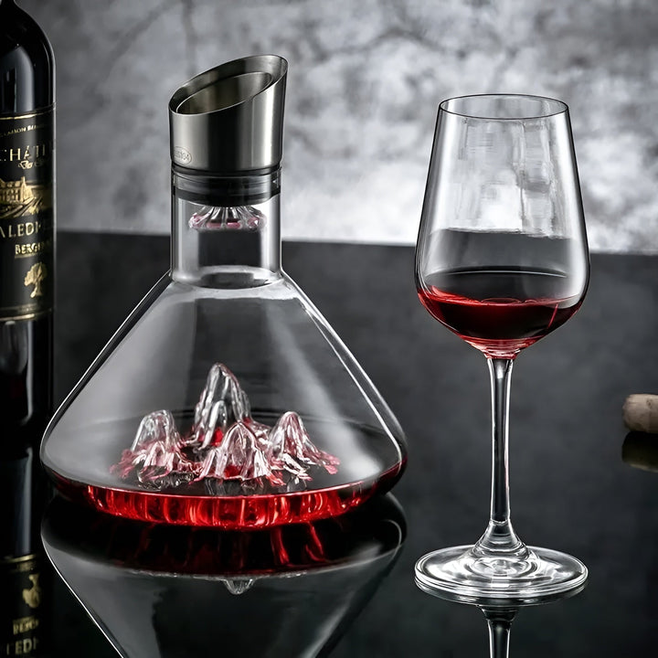 Kristallwhisky-karafka – Ręcznie robiona i bez ołowiu | 1500 ml karafka do baru i do domu