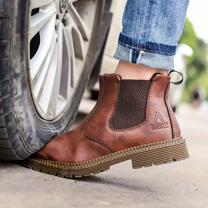 Wodoodporne buty robocze skórzane dla mężczyzn
