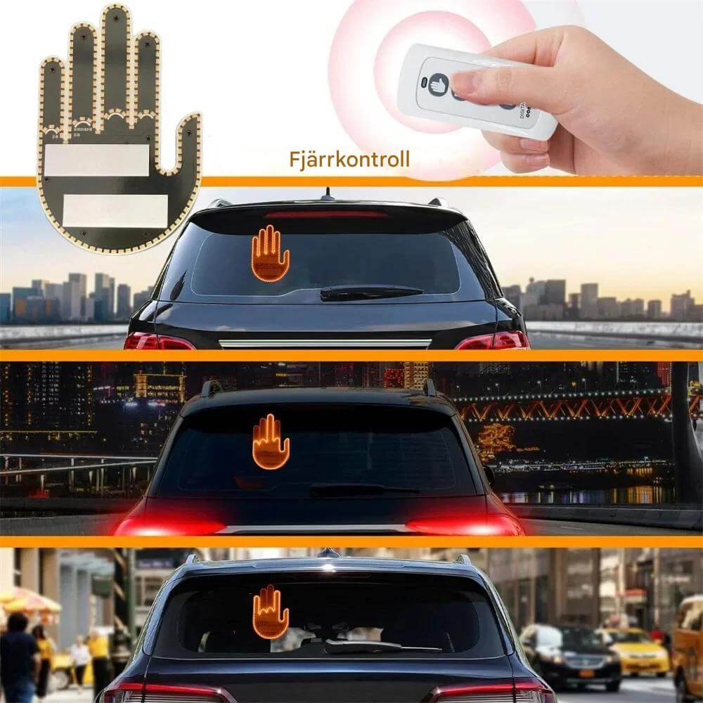 GlowHand – Ręczna Lampa LED do Samochodu z Pilotem | Pokaż Swój Nastrój na Drodze w Jasny Sposób