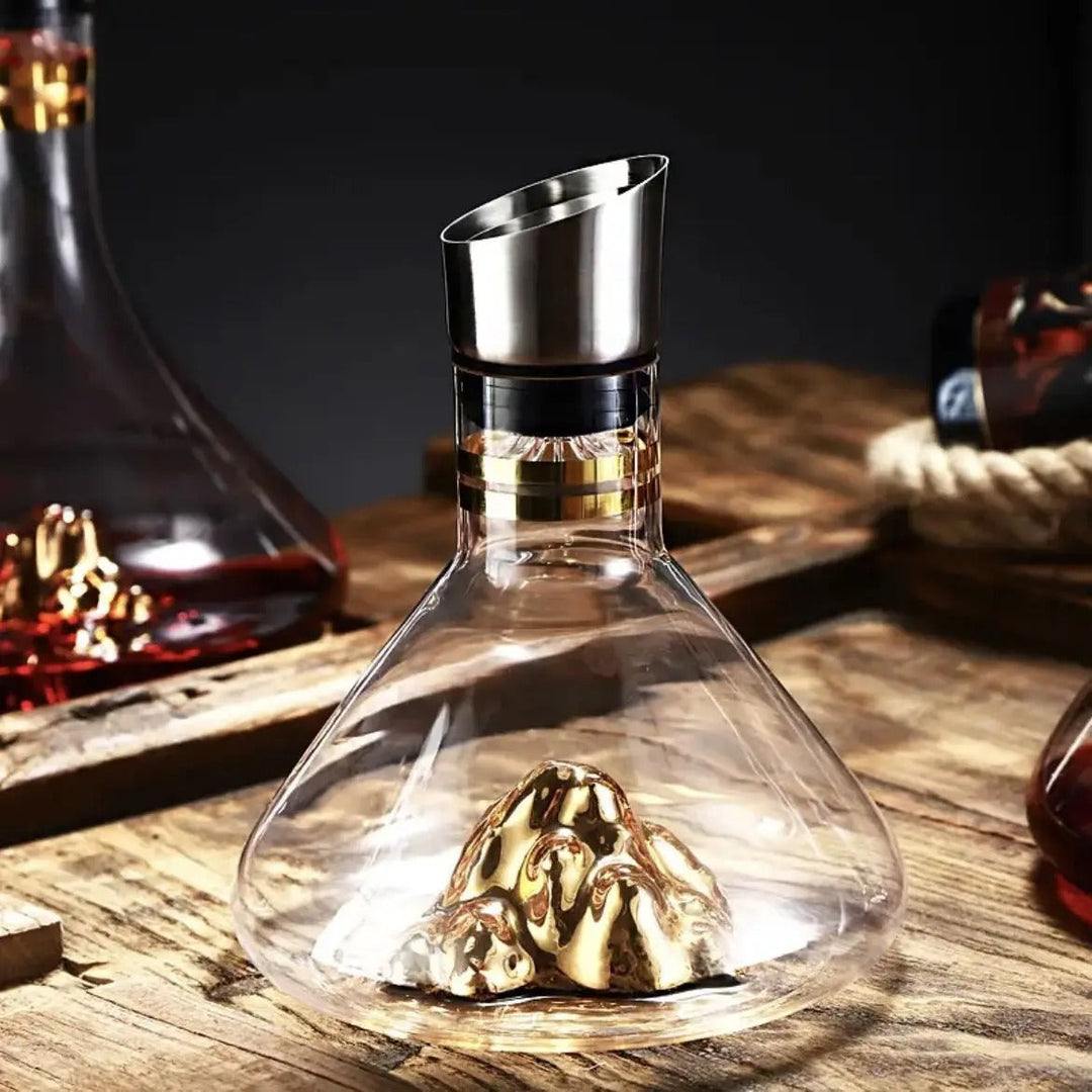 Kristallwhisky-karafka – Ręcznie robiona i bez ołowiu | 1500 ml karafka do baru i do domu