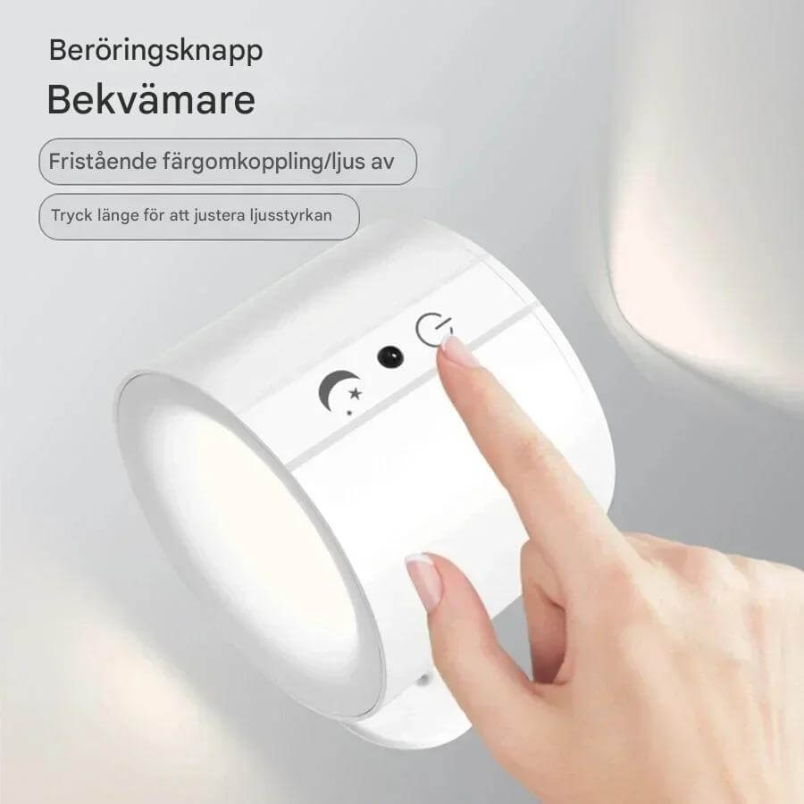 NordGlow – Magnetyczna Lampa LED na Ścianę z Podwójnym Źródłem Światła | Elastyczne Oświetlenie do Każdego Zakątka Domu